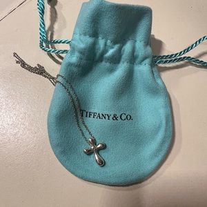 Tiffany & Co Elsa Peretti cross with pouch
